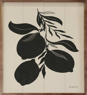 Lemon Silhouette I By Becky Thorns